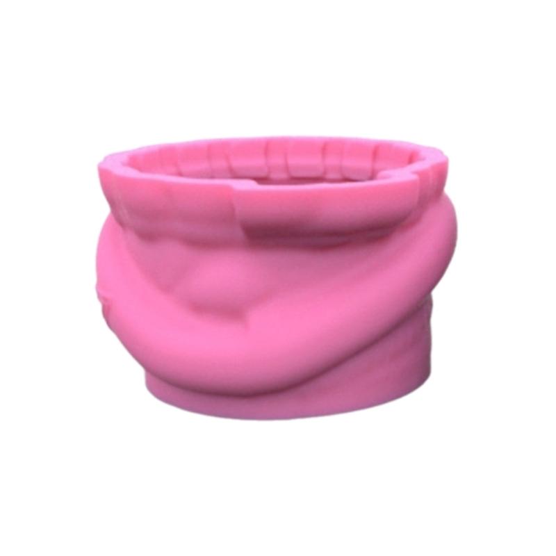 Snowman Doll Pen Holder Silicone Molds Table Ornament Mould Plaster Making Tool Succulent Planter Mold Easy To Clean