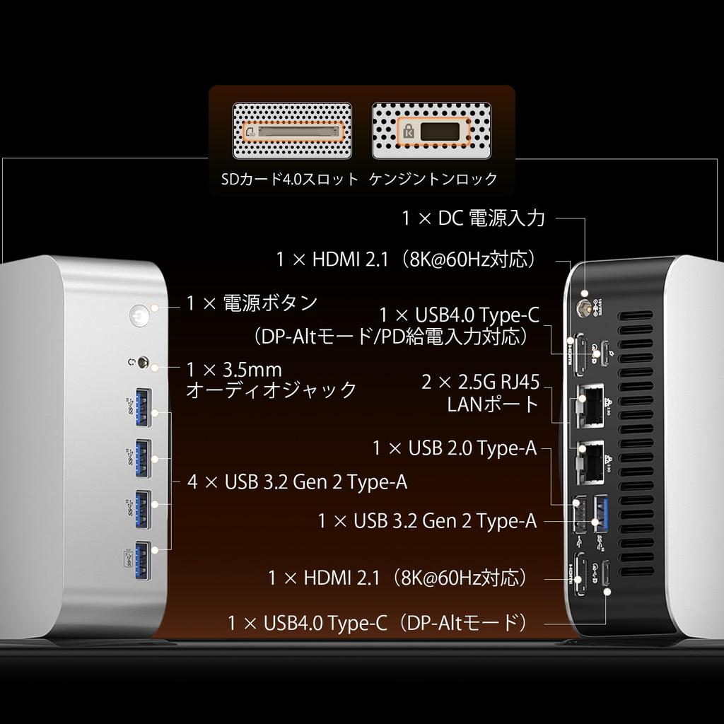 AI GEEKOM A9 MAX AI Мини-ПК Оснащен Самым Мощным AMD Ryzen AI 9 HX 370 32 ГБ DDR5 2 ТБ SSD до 128 ГБ 8K Выход на Четыре Экрана 2 x USB 4 2 x
