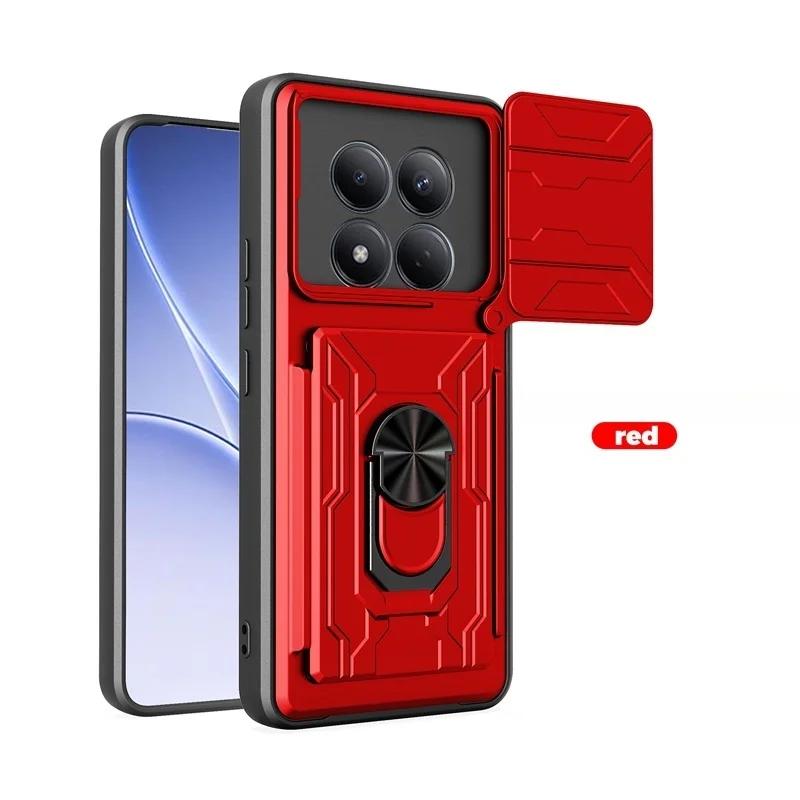 Heavy Duty Armor Shockproof Case For Xiaomi Redmi Note 15 Pro 5G 4G Note15 Pro Plus Lens Protector Cover Card Slot Holder Funda