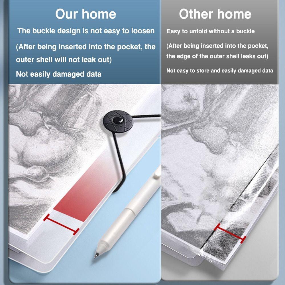 A4/A5/B5 Binder Storage Booklet Loose Leaf Fil Bag High Quality Photo Album  Office