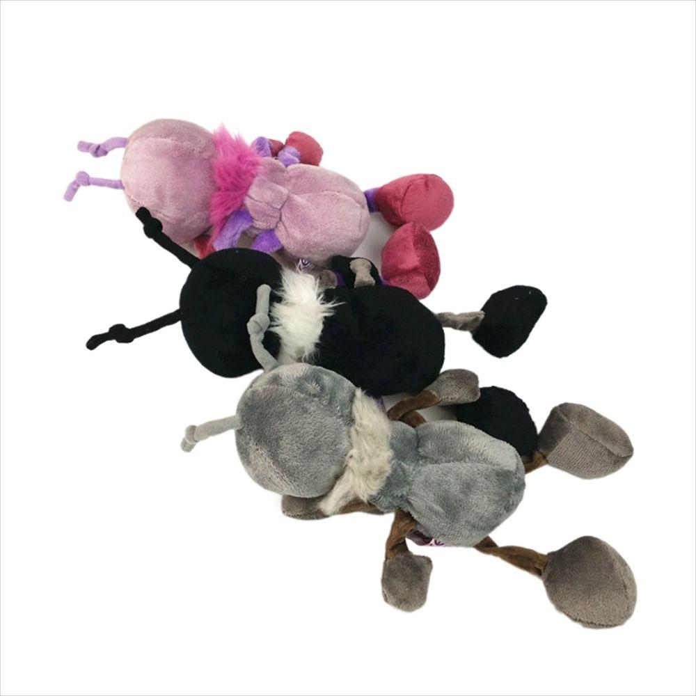 Plush Doll Ant Plush Toys with Scarf Stuffed Ant Animals Cuddly Ant Peluche Doll Kids Toy