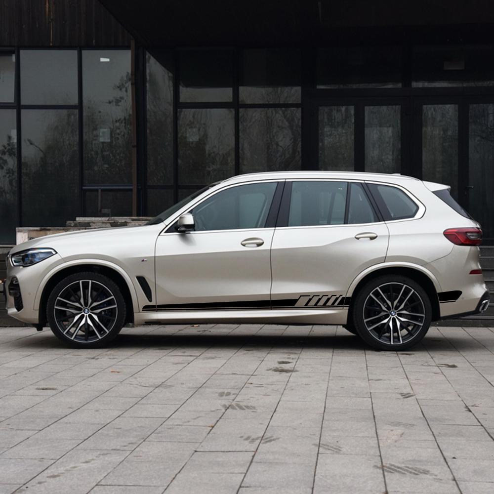 Для BMW X5 E70 E53 F15 X3 F25 E83 X6 F16 E71 X1 F48 E84 X2 X4 F26 X7 M2 M3 M4 M5 M6 2 шт. Боковая наклейка на автомобиль Аксессуары для тюнинга автомобиля