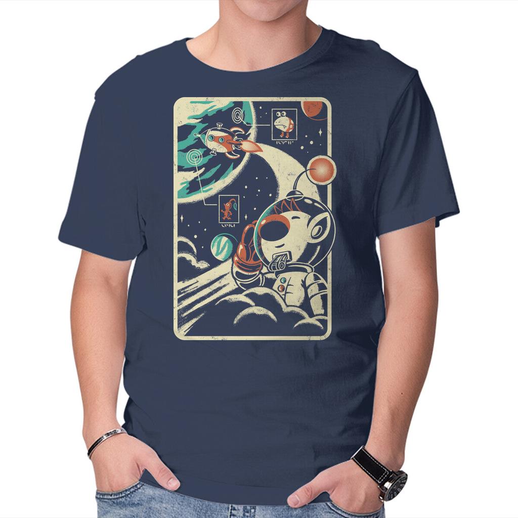Unisex Crew Neck T-Shirt Interstellar Explorer Graphic Short Sleeve Casual Tee