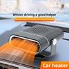 12V Portable Heater Defroster Heating Hot Fan Adjustable Electric Car Heater Fan Car Windshield Defogging Car Accessories