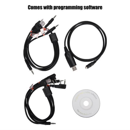 150 см USB-кабель для программ 8-в-1, шнур для программирования рации для Motorola/Icom, двусторонняя радиосвязь