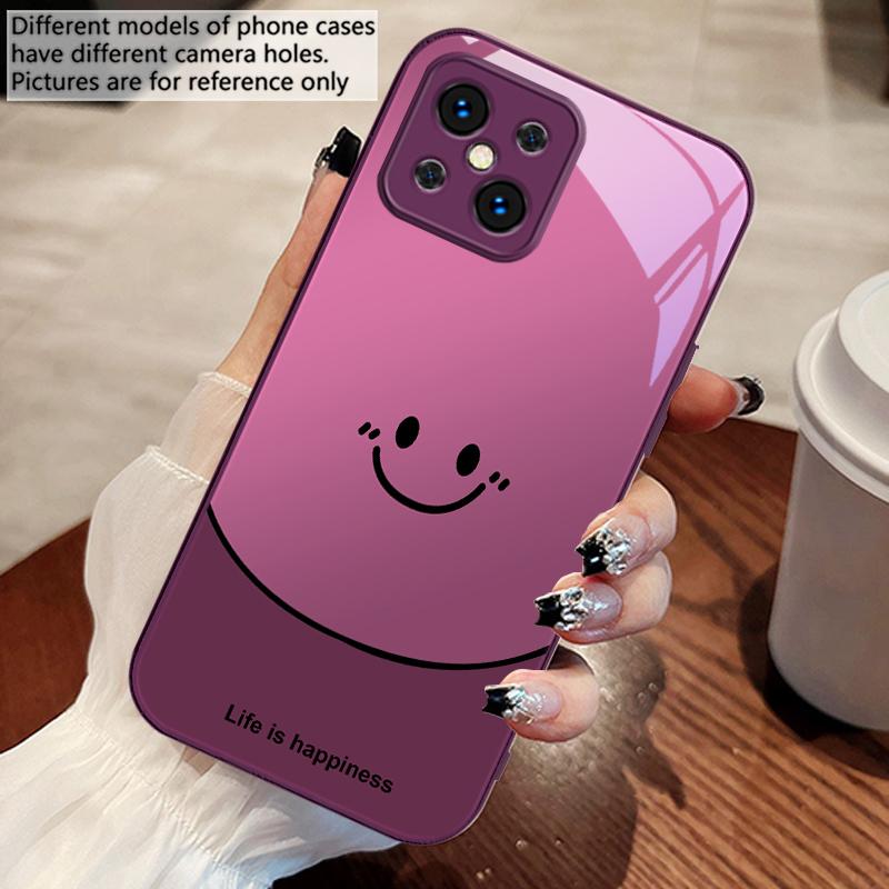 Жизнь — это про счастье Для Oppo Find X5 X8 Pro X2 Lite X7 Ultra F11 23 Reno4 Z 6 Pro A72 58 78 73 16 98 A54S Стеклянный чехол для телефона