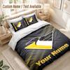 Custom Name Bedding Set 3 PiecesPittsburgh Penguins Print Duvet Cover + 2 Pillowcases Soft Bed Decor