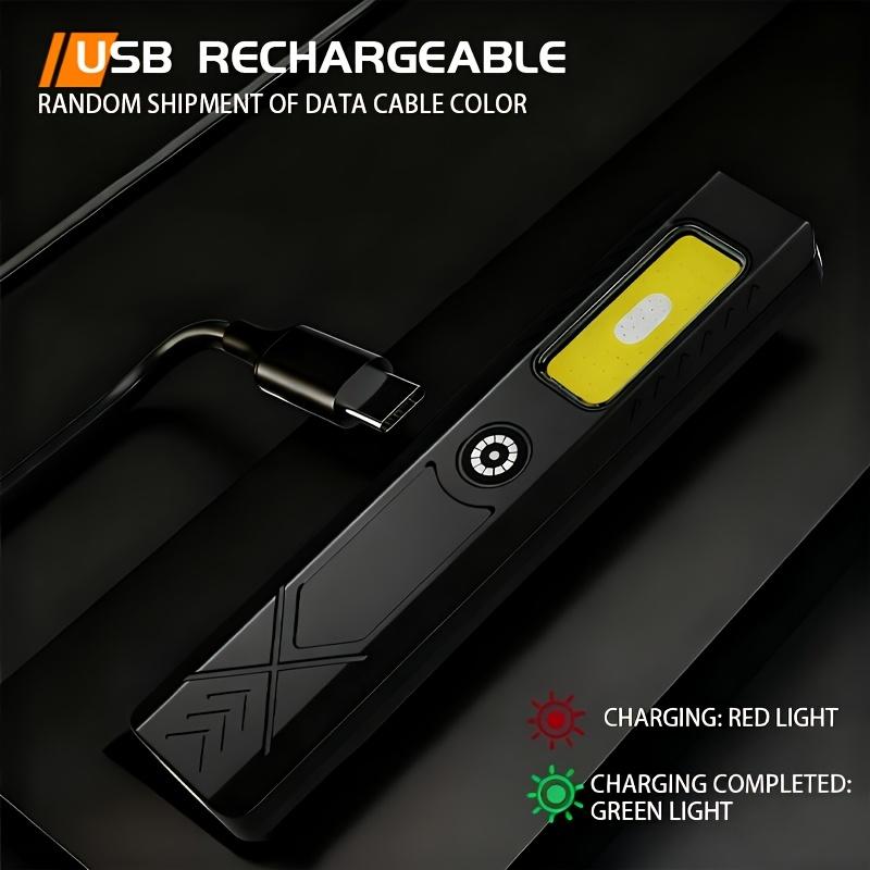 Outdoor LED Flashlight 550LM Portable Mini Torch Type C Rechargeable Light Pocket Lantern Flood Work Lights with 6 Modes