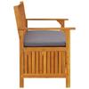 Garden Bench with Storage Space 120 cm Solid Acacia Wood