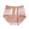 Однотонное нижнее белье большого размера с высокой талией, хлопковые трусы, бесшовное минималистское и атмосферное нижнее белье