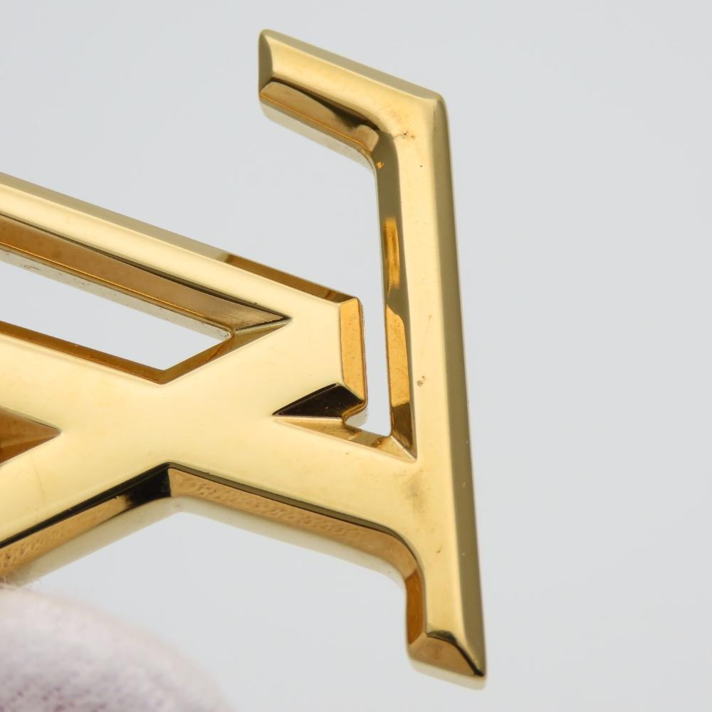 Used LOUIS VUITTON key ring Portocre LV facets M65216 metal gold plating