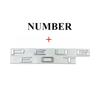 Metal Car Tail Trunk Letter Badge Sticker Auto Side Letter Emblem Sticker for Peugeot 208 308 508 2008 3008 5008 Accessories