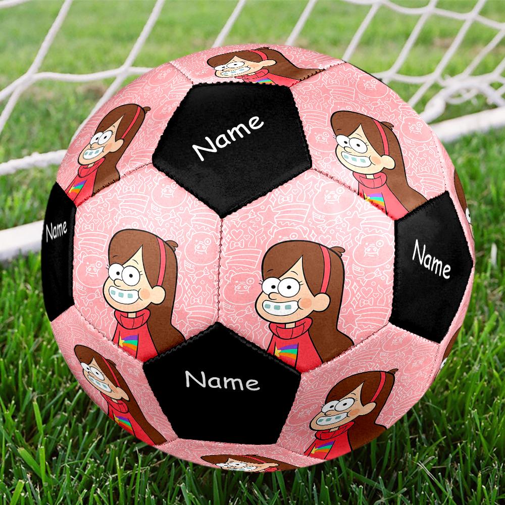 Custom Name Gravity Falls Theme Size 5 Soccer Ball, Suitable for Both Indoor and Outdoor Matches, a Gift Suitable for Everyone.