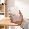 Pocket Trifold Binder A6 A7 M5 Binder, 5/6-Rings Transparent Refillable Loose Leaf Folder, Planner Budget Notebook Cover for School, Office, Meeting