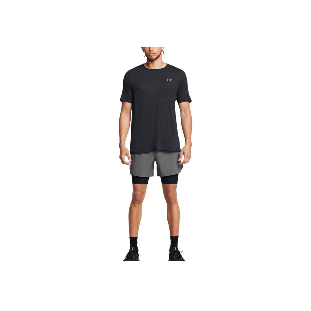 Under Armour Vanish Elite 2 в 1 дышащие модные универсальные повседневные шорты мужские шорты Castle-Rock 1378604-027