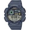 WS-1500H-2AV Цифровые мужские часы с отображением рыболовных и лунных данных Серо-синий Цвет Морской Военно-Морской Флот Зарубежная Модель