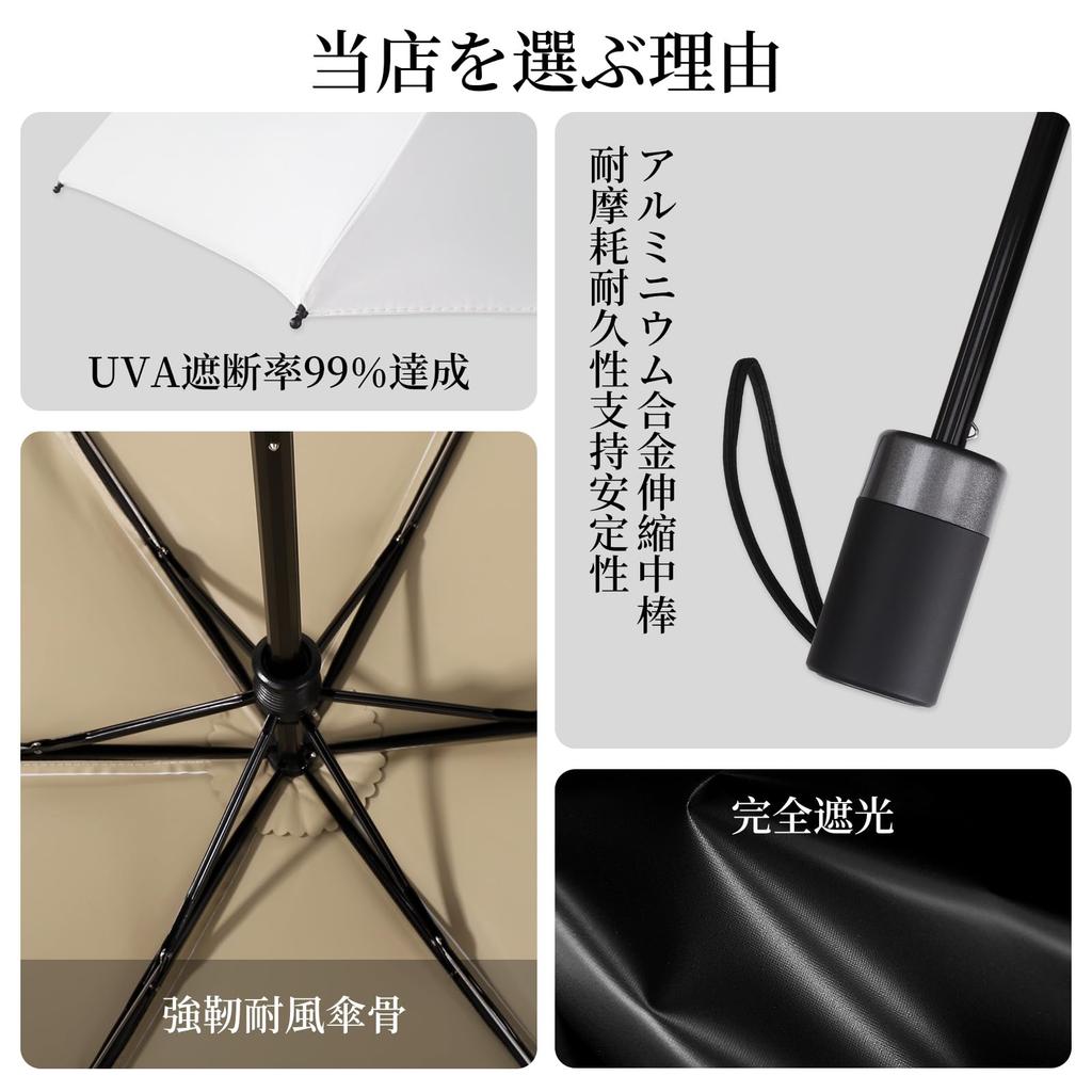 Vialifer UV Protection Completely Heat Folding 1st Class Light 6 Manual Folding Folding UV Sun Wind Water Foldable for Both Sun and Convenient To Day