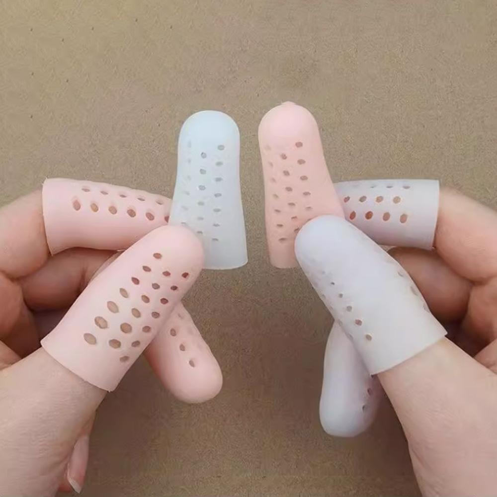5/20pc Transparent Breathable Sleeve Finger Protector Silicone Anti-Friction Toe Caps Prevent Blisters Cover Protector Foot Care