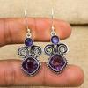 Amethyst Earrings Gemstone Jewelry, 925 Solid Sterling Silver Earrings, Gift For Women Handmade Earrings