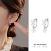 Exquisite S925 Silver Zircon Butterfly Earrings - Summer 2024 Women's Collection