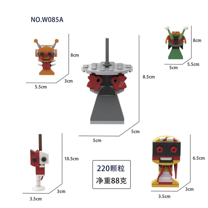 Sprunki Toys Наборы Игровые Наборы Строительные Кубики Sprunki Набор Строительных Кубиков Ужас Серый Венда Саймон Таннер Орен Строительная Фигурка Конструктор Sprunki Мини Набор