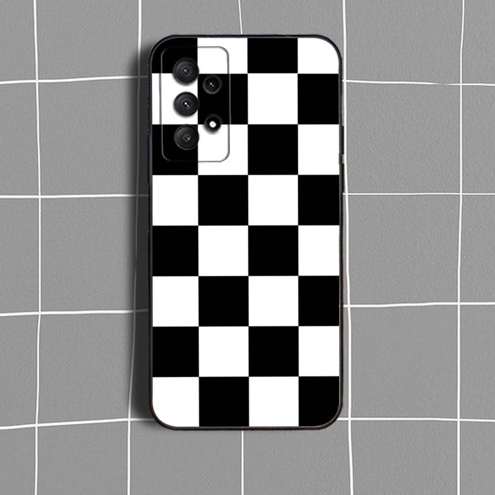 C-Chess Board-ES Phone Case For Samsung Galaxy A73,31,32,72,41,53,52,71,22,5G,Note,J7,8,9 Soft Black Cover