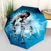 Messi's Iconic Celebration Portable Automatic Umbrella Compact 8-Rib Lightweight Compact Design All-Season Travel Fashionable Gift for Festivals