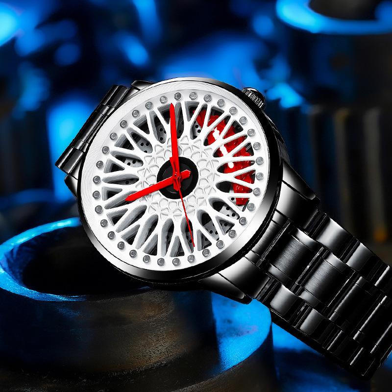 Мужские часы SVJ, оригинальный суппорт с трехмерным полым дизайном, модифицированная ступица автомобильного колеса, мужские часы