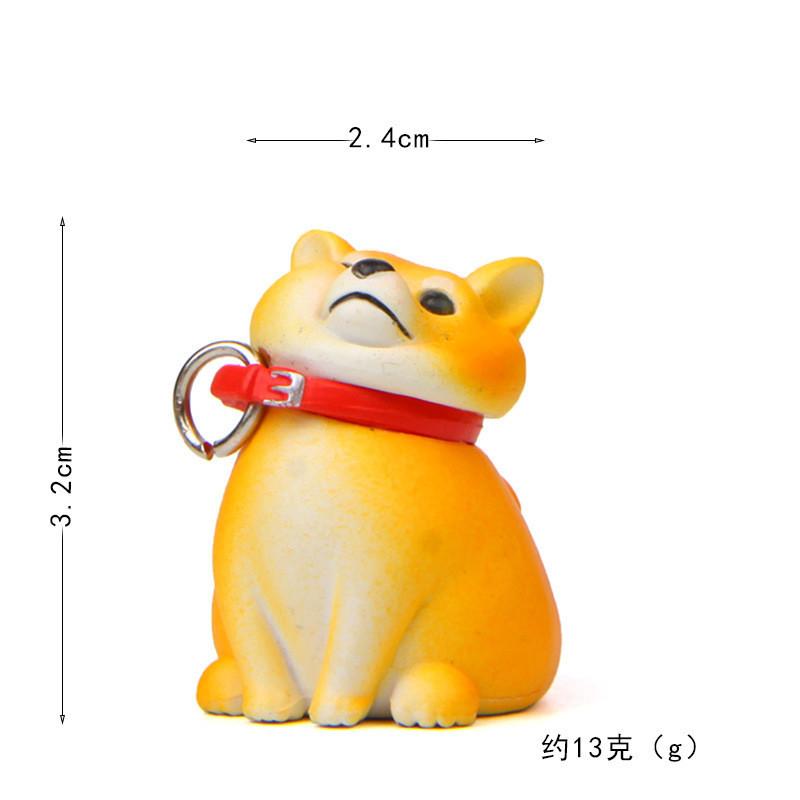 Cute Cartoon Lying Posture Shiba Inu Mini Doll Model