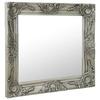 VidaXL Wall Mirror Baroque Style 60x60 Cm Silver 320334