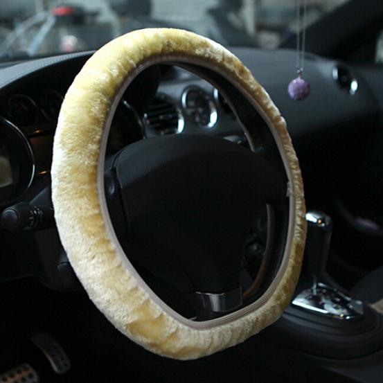 Мягкая короткая плюшевая накладка на руль автомобиля Осень Зима Аксессуар для вождения KTY