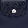New LONGCHAMP Recycled Canvas With Leather Dumpling Bag Handbag Trumpets Women's Dark Blue 34175919P68