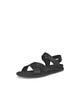 ECCO Damara Genuine Leather Women's Flat Strap Sandals, Black, Size 24.5 Cm, 3E, 24840301001