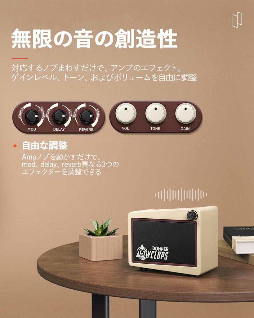 Мини-гитара Donner, 7 типов моделирования усилителей, 40 типов драм-машины, реверберация, беспроводные наушники на батарейках и разъемы AUX IN, домашний усилитель для репетиций, 5 Вт,