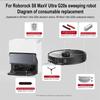 Roborock S8 Max V Ultra G20s Робот-пылесос Аксессуары тряпка для мытья пола мешки для пыли боковая щетка фильтр сменные запчасти