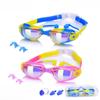 2025 Силиконовые детские водонепроницаемые противотуманные очки для плавания с гальваническим покрытием линз высокой четкости