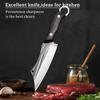 Кухонные ножи из нержавеющей стали для нарезки фруктов, кованые профессиональные поварские ножи для обвалки мяса, мясницкий нож-тесак с деревянной ручкой
