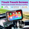 7-дюймовый мотоцикл Carplay IPX7 водонепроницаемый WiFi беспроводной Android Auto Mirorlink GPS навигация умный сенсорный экран дисплей