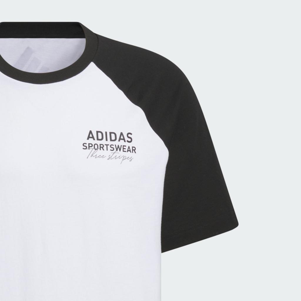 Adidas T Shirt Unisex White/Black JZ0099
