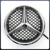 Автомобильная наклейка Для Mercedes Benz Серебристо-черная Светодиодный значок OE Звезда для передней решетки автомобиля Освещаемый логотип Звезда Для Mercedes Ben