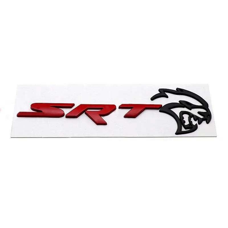 Metal Car Trunk Sticker for Dodge SRT Logo Charger Challenger Jcuv Caliber Durango Auto Rear Side Body Emblem Decoration U1111