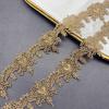 1 Yard Gold Water Soluble Lace DIY Jewelry Gold Thread Embroidery Lace Accessories 4CM Wide