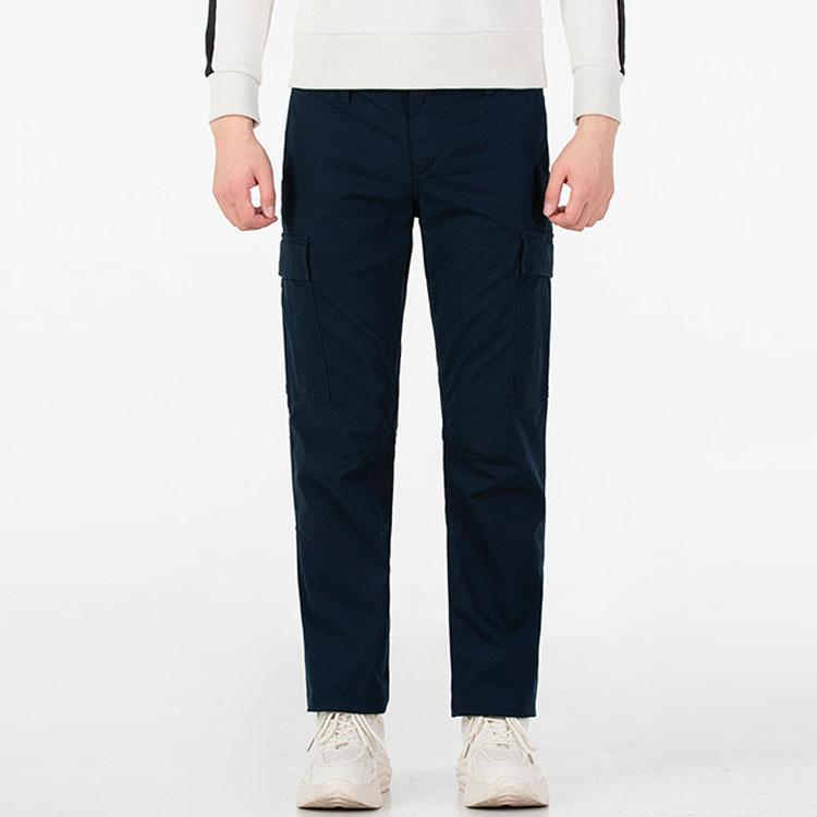 Timberland Casual Pants Men's Dark Blue Moderate Straight Fit Pants A2CZH-433