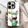 R-Rayman Raving-G R-Rabbids Чехол для телефона для iPhone 17, 16, 15, 14, 13, 12, 11 Plus, Pro Max Черный Конфетный Посеребренный Чехол