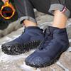 Mens Womens Outdoor Waterproof Winter Boots Snow Barefoot Casual Shoes Warm Work Shoes Ankle Shoes for Climbing Hiking Non-slip