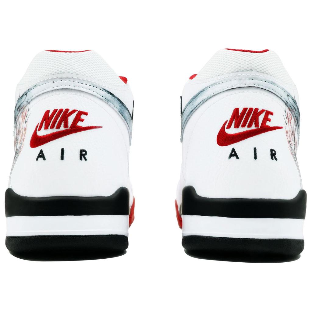 Nike Flight Legacy Даджи, Чародейка Тысячи Цветов Высокие Винтажные Баскетбольные Кроссовки Унисекс Красный Черный Белый BQ4212-100(Команда113-)