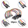 Banana Plug Jumper Wires Kit, 16pcs 4mm Stackable Breadboard Jumper Test Lead, Male To Female, Universal Breakout Test Leads