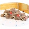 Cute Bear Plush Toy Hug Pillow With Prone Design Suitable For Childrens Gifts