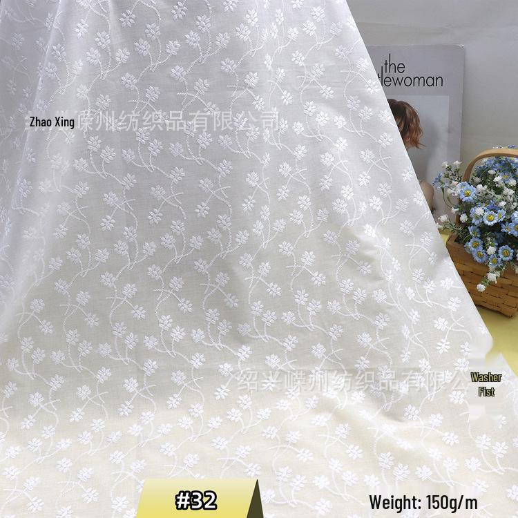 Eyelet Embroidery Fabric 100 Cotton 45 Patterns For Diy Childrens Clothing Hats