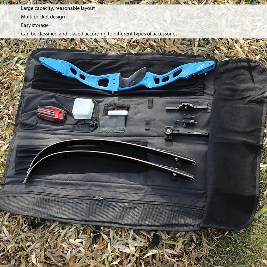 Folding Recurve Bow Bag Outdoor Shooting Competition Bow and Storage Bag Archery Holder